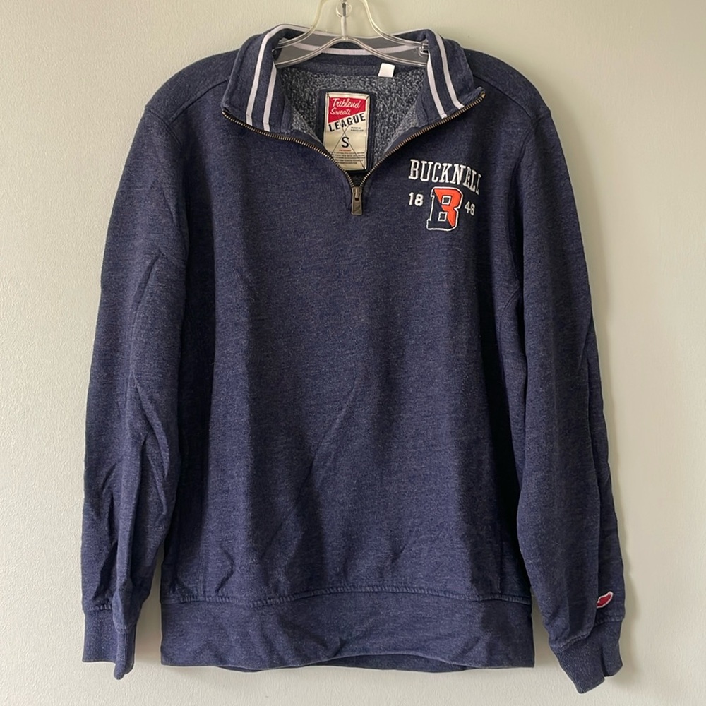 bucknell 1/4 zip pullover sweatshirt